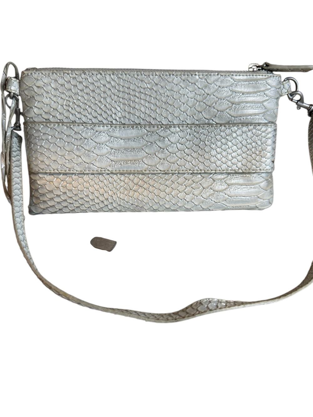 Devi Kroell x Target Y2K Shoulder Bag Silver Snake Print